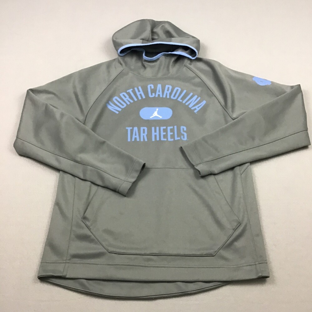 North Carolina Tar Heels Hoodie Men Medium Gray Jordan NCAA College Pullover M